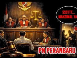 *terindikasi sebagai alat represi , PPWI laporkan majelis hakim PN  pekanbaru  Jonson Parancis cs ke komisi yudisial *