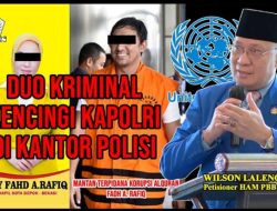 * hukum rimba di kantor polisi d tonton polisi : wilson lalengka desak kapolri tangkap Fadh Arafiq dan istrinya *