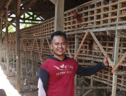 Program Ketahanan Pangan Pekon Srikaton Kembangkan Usaha Ayam Petelur.